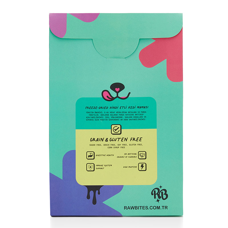 Freeze Dried Hindi Etli Kedi Maması - Turkey Bites